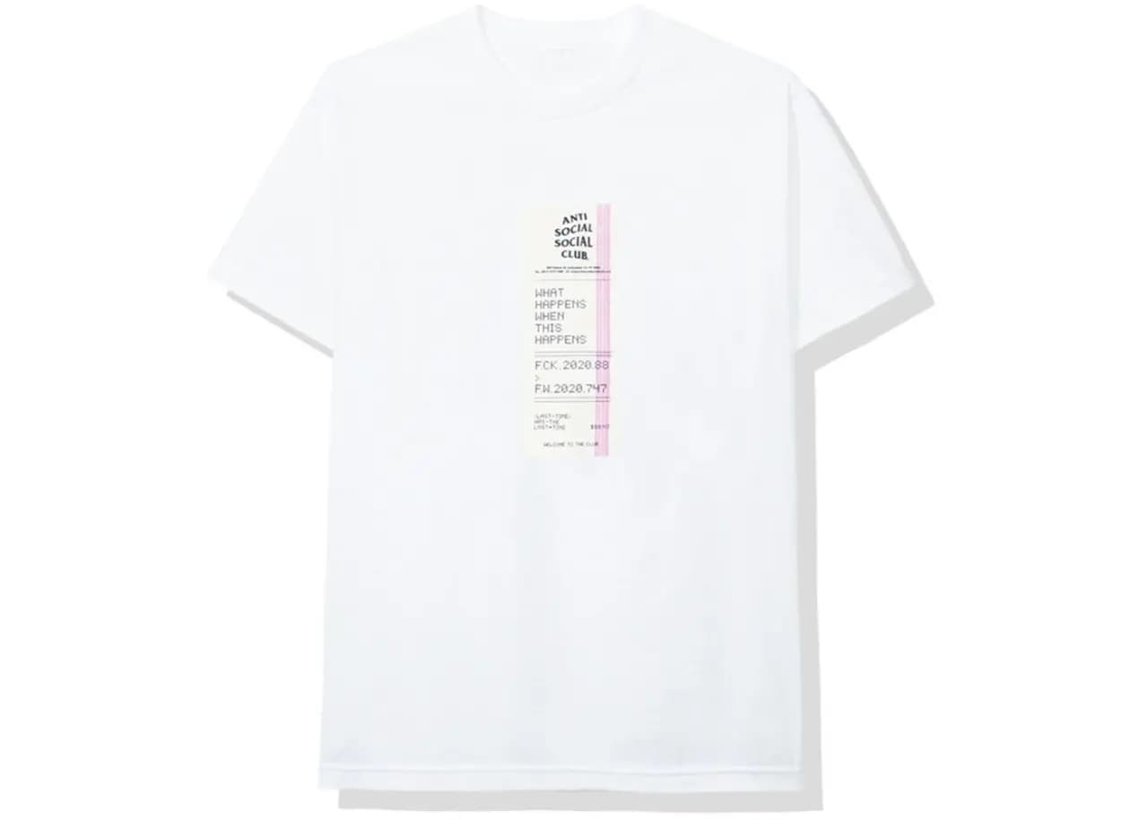 Áo Anti Social Social Club Read Receipts Tee 'White' ASC-RERTWH Áo Anti Social Social Club Read Receipts Tee 'White' ASC-RERTWH