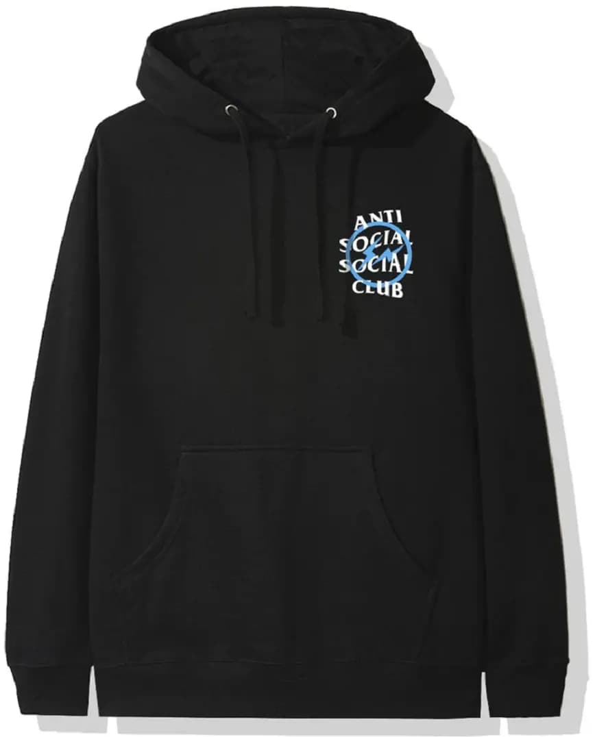 Áo Anti Social Social Club x Fragment Blue Bolt Hoodie FW19 Black ASSC-XFBBHBK Áo Anti Social Social Club x Fragment Blue Bolt Hoodie FW19 Black ASSC-XFBBHBK