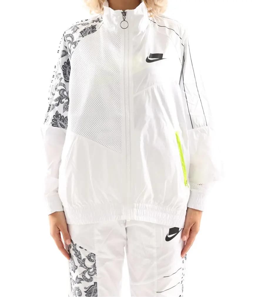 Áo Nike Womens Sportswear NSW Woven Track Jacket New Black White Áo Nike Womens Sportswear NSW Woven Track Jacket New Black White