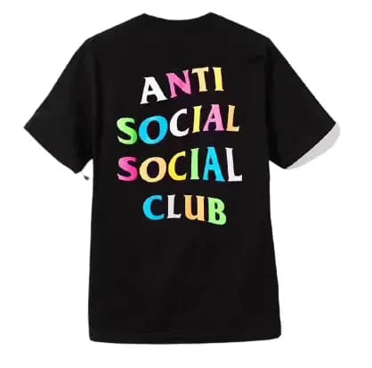 Áo Anti Social Social Club Rainbow Black Tee Áo Anti Social Social Club Rainbow Black Tee