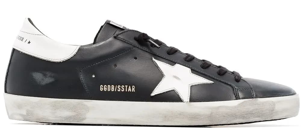 Giày Golden Goose Super Star Black GMF00101-F000321-80203 Giày Golden Goose Super Star Black GMF00101-F000321-80203
