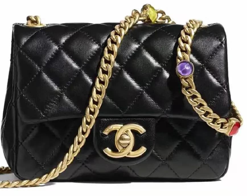 Túi Chanel Flap Bag Lambskin Black AS2379-B05098-94305 Túi Chanel Flap Bag Lambskin Black AS2379-B05098-94305