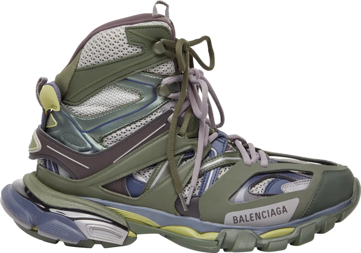 Giày Balenciaga Men's Track Hike Sneaker in Green 654867-W3CP7-3012 — kich-thuoc: 41 Giày Balenciaga Men's Track Hike Sneaker in Green 654867-W3CP7-3012 — kich-thuoc: 41