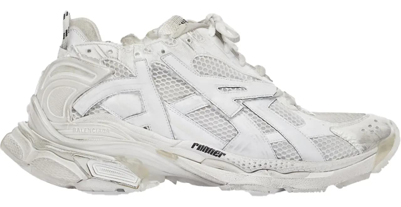 Giày Balenciaga Runner Sneaker 'White' 656065-W3RA1-9000 Giày Balenciaga Runner Sneaker 'White' 656065-W3RA1-9000