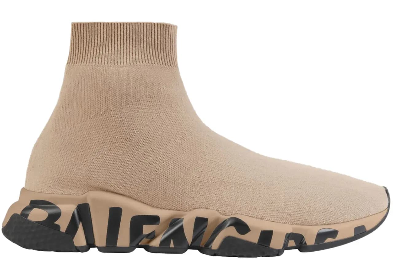 Giày Balenciaga Speed Beige Black 645334W2DB79710 Giày Balenciaga Speed Beige Black 645334W2DB79710