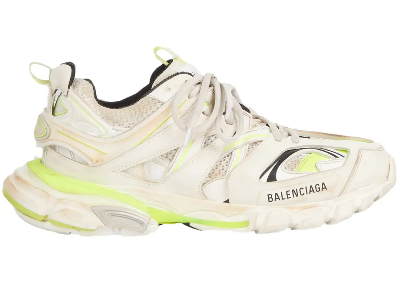 Giày Balenciaga Track Worn Out In White Fluo Yellow 542023W1GC39070 — kich-thuoc: lien-he-order Giày Balenciaga Track Worn Out In White Fluo Yellow 542023W1GC39070 — kich-thuoc: lien-he-order