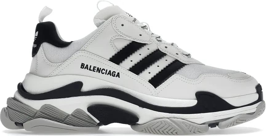 Giày Balenciaga x Adidas Triple S 'White Black' 710021-W2ZB1-9112 Giày Balenciaga x Adidas Triple S 'White Black' 710021-W2ZB1-9112