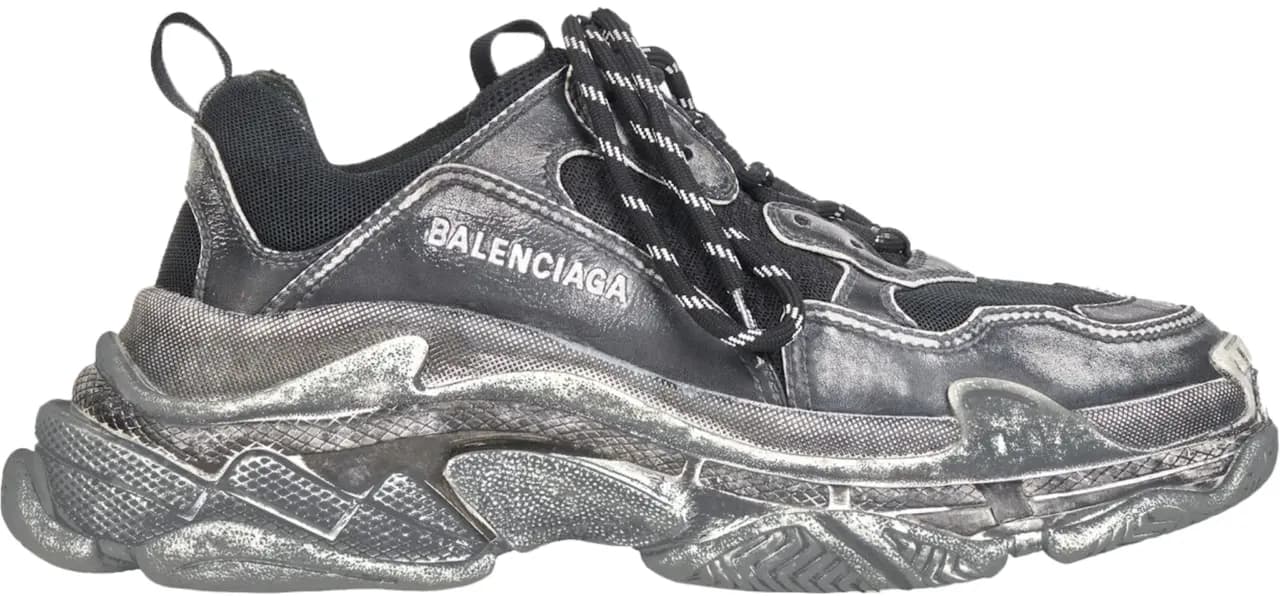 Giày Balenciaga Triple S 'Faded Black' 536737-W3CN3-1000 Giày Balenciaga Triple S 'Faded Black' 536737-W3CN3-1000