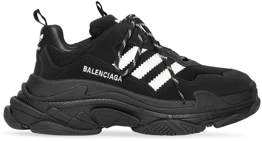 Giày Balenciaga x Adidas Triple S 'Black' 712821-W2ZB2-1090 Giày Balenciaga x Adidas Triple S 'Black' 712821-W2ZB2-1090