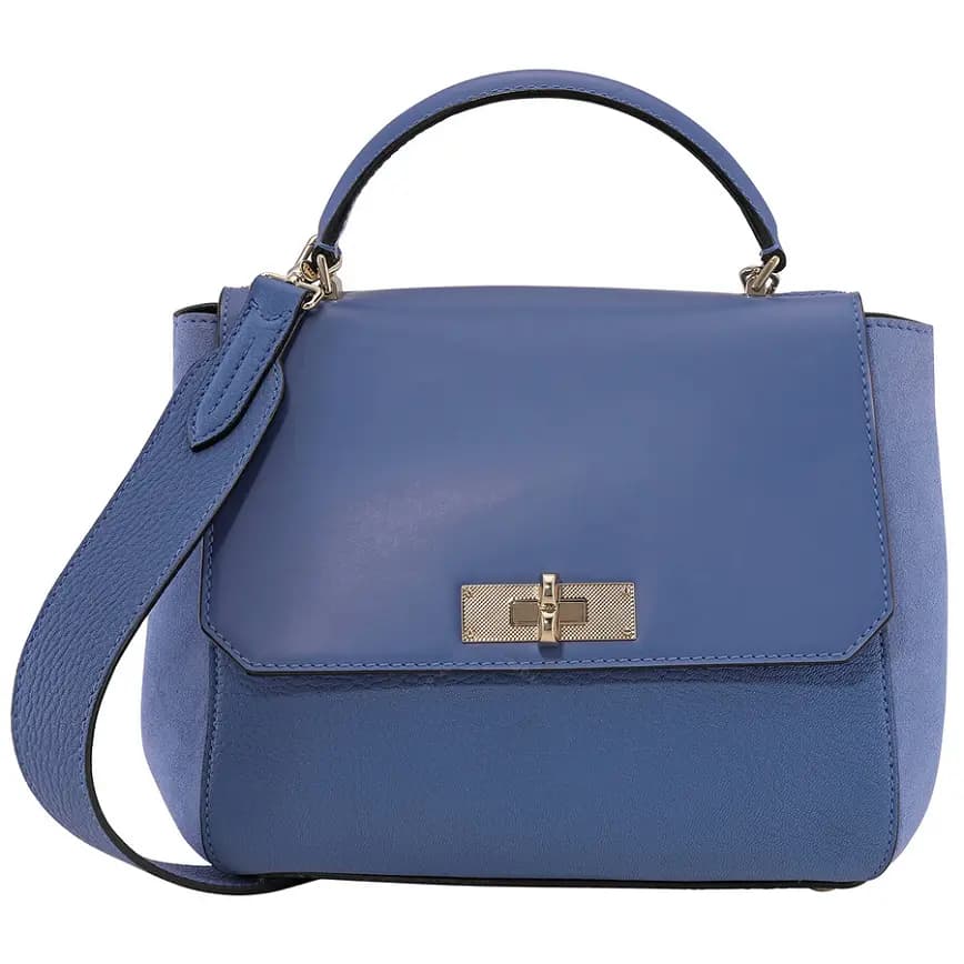 Túi Bally B Turnlock Leather 'Blue' 6222058 Túi Bally B Turnlock Leather 'Blue' 6222058