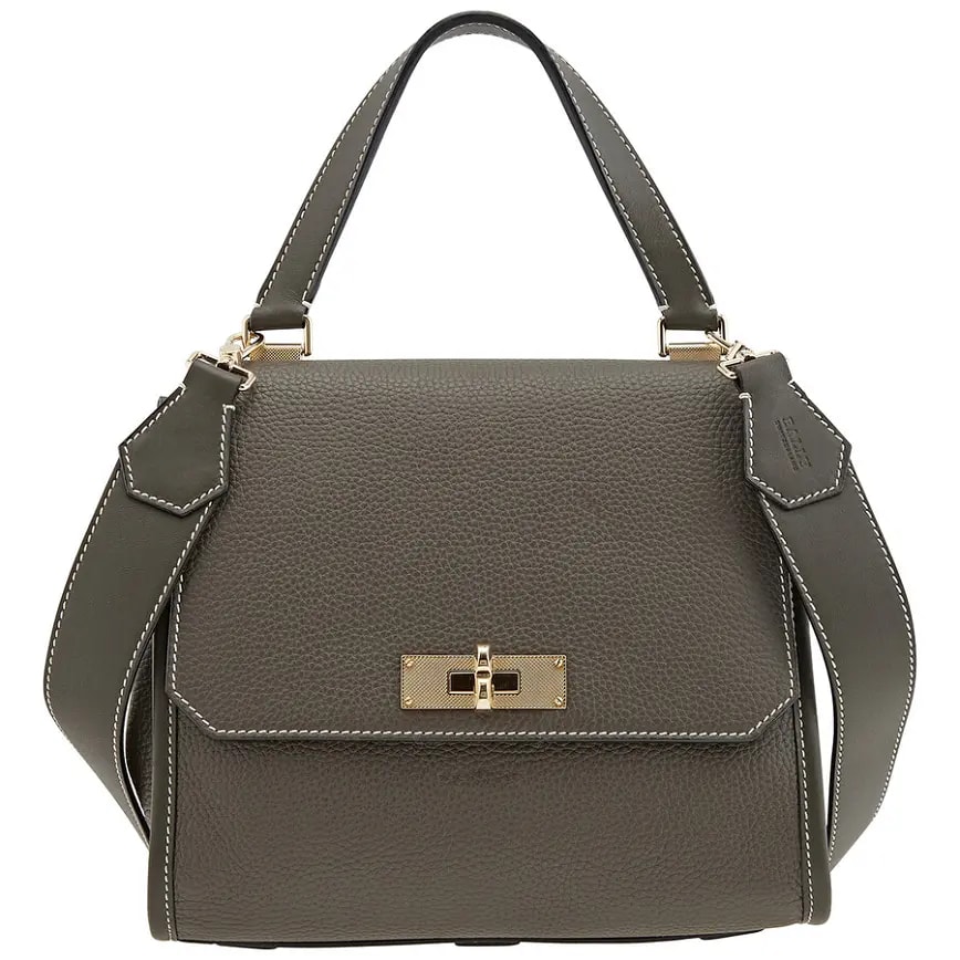 Túi Bally Breeze Top Handle Leather 'Fango' 6224497 — kich-thuoc: lien-he-order Túi Bally Breeze Top Handle Leather 'Fango' 6224497 — kich-thuoc: lien-he-order