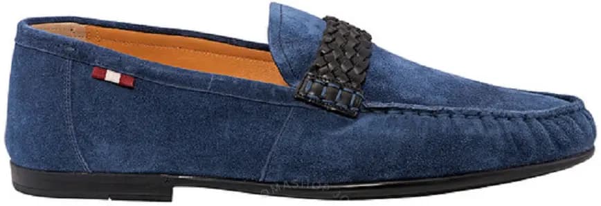 Giày Bally Crusader Suede Bovine Moccasin 'Blue' 6231442 Giày Bally Crusader Suede Bovine Moccasin 'Blue' 6231442