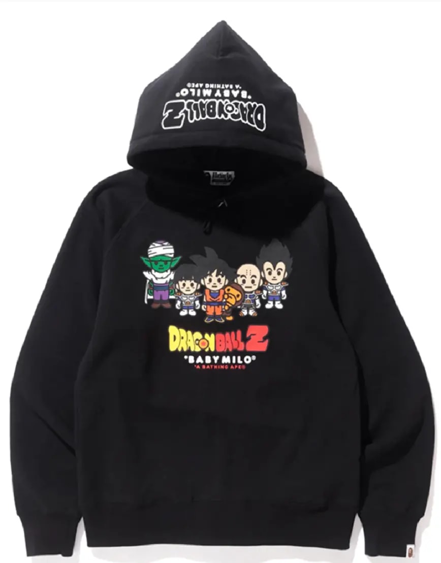 Áo Bape Dragonballz x Baby Milo Hoodie Black BA-XDBZPHBK — kich-thuoc: M Áo Bape Dragonballz x Baby Milo Hoodie Black BA-XDBZPHBK — kich-thuoc: M