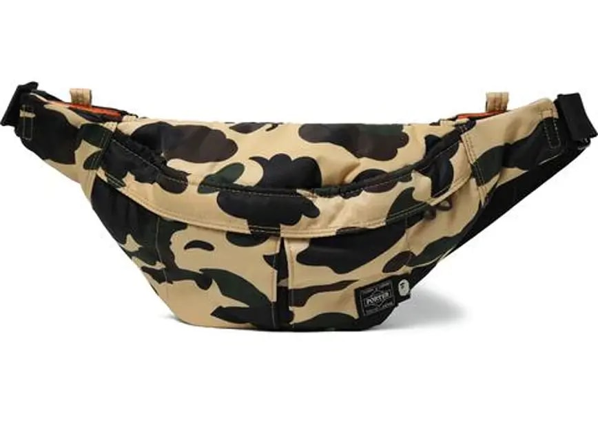 Túi Bape x Porter 1st Camo Waist Bag SS18 Yellow BA-XP1CWBSS18YW Túi Bape x Porter 1st Camo Waist Bag SS18 Yellow BA-XP1CWBSS18YW