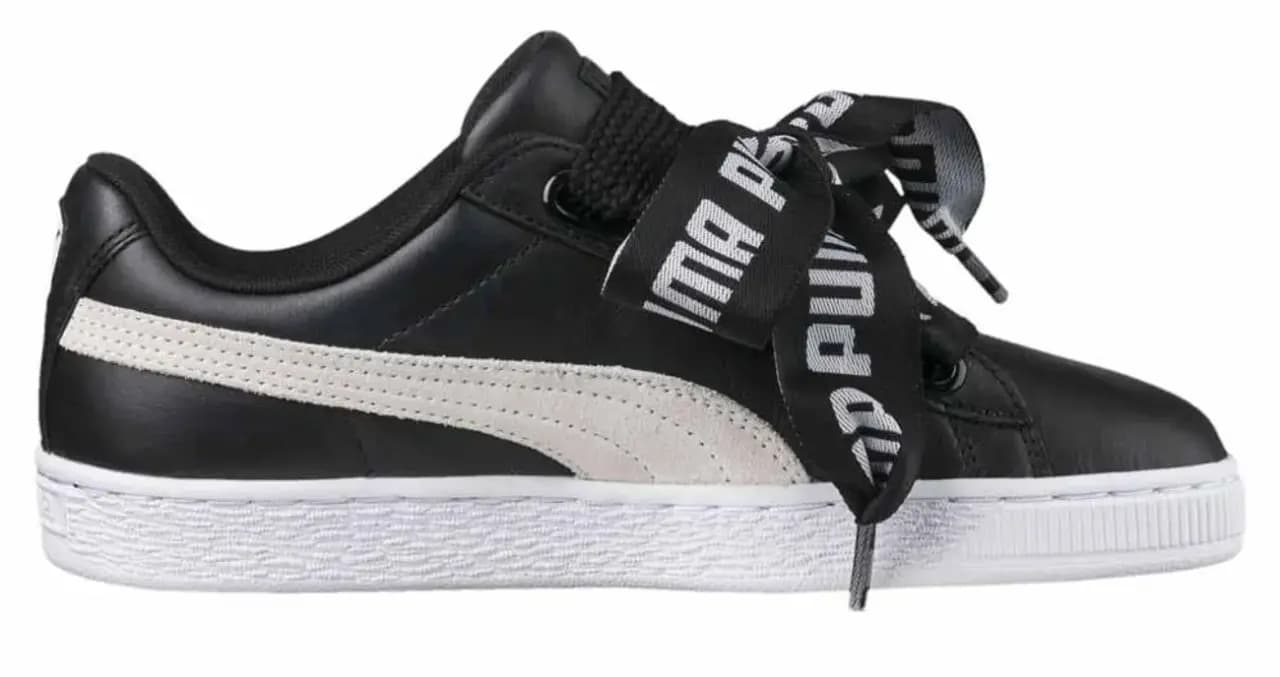 Giày Puma Wmns Basket Heart 'Black White' 364082-01 Giày Puma Wmns Basket Heart 'Black White' 364082-01
