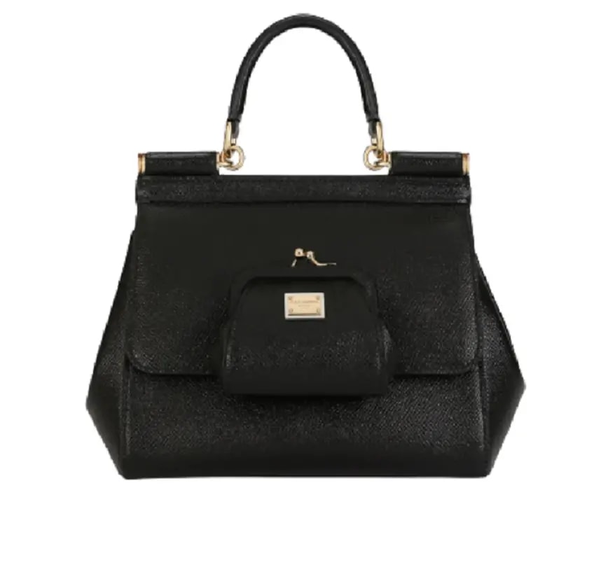 Túi Dolce & Gabbana Small Calf Skin Sicily Bag Black BB6003A100380999 Túi Dolce & Gabbana Small Calf Skin Sicily Bag Black BB6003A100380999