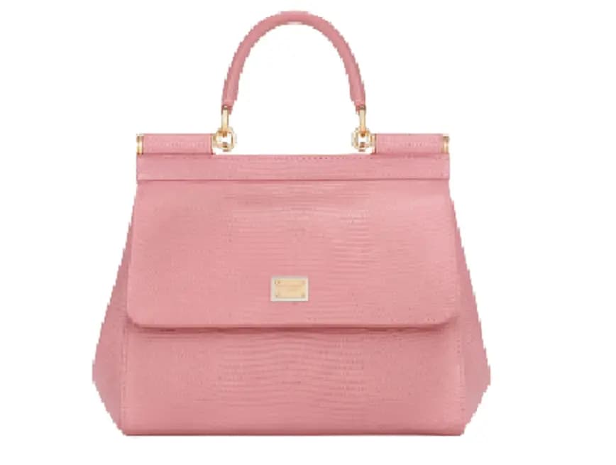 Túi Dolce & Gabbana Small Sicily Bag In Dauphine Calfskin Pink BB6003A109587414 Túi Dolce & Gabbana Small Sicily Bag In Dauphine Calfskin Pink BB6003A109587414