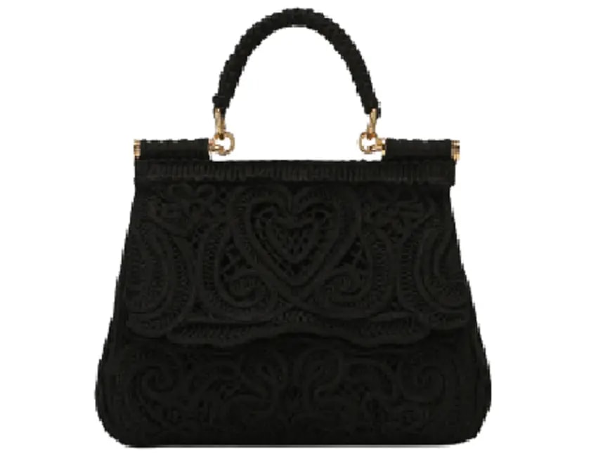 Túi Dolce & Gabbana Small Cordonetto Lace Sicily Bag Black BB6003AW71780999 Túi Dolce & Gabbana Small Cordonetto Lace Sicily Bag Black BB6003AW71780999