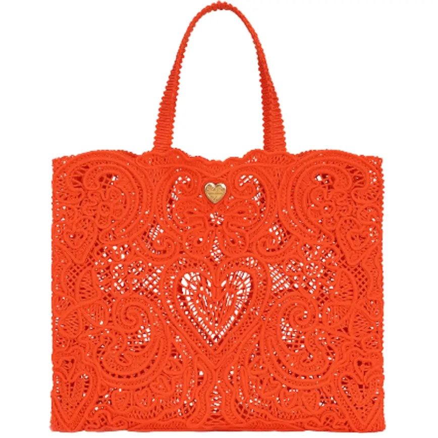 Túi Dolce & Gabbana Large Cordonetto Beatric Shopper Orange BB6957AW71780244 Túi Dolce & Gabbana Large Cordonetto Beatric Shopper Orange BB6957AW71780244