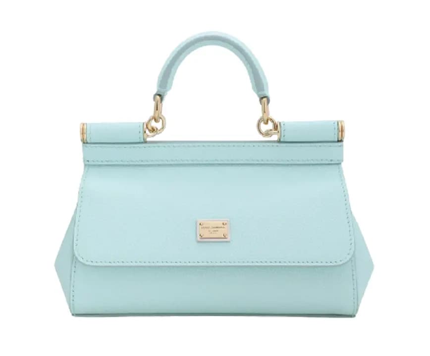 Túi Dolce & Gabbana Small Sicily bag in Dauphine Calfskin Azure BB7116A100180610 Túi Dolce & Gabbana Small Sicily bag in Dauphine Calfskin Azure BB7116A100180610