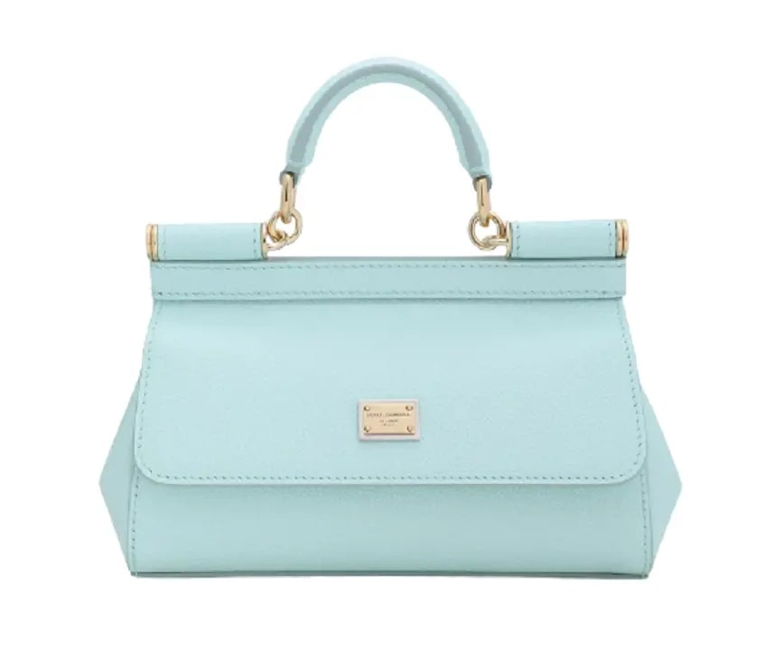 Túi Dolce & Gabbana Small Sicily bag in Dauphine Calfskin Azure BB7116A100180610 Túi Dolce & Gabbana Small Sicily bag in Dauphine Calfskin Azure BB7116A100180610