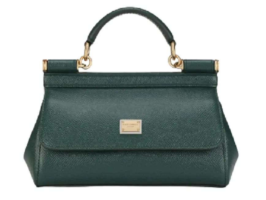 Túi Dolce & Gabbana Small Sicily Bag In Dauphine Calfskin Green BB7116A100187399 Túi Dolce & Gabbana Small Sicily Bag In Dauphine Calfskin Green BB7116A100187399