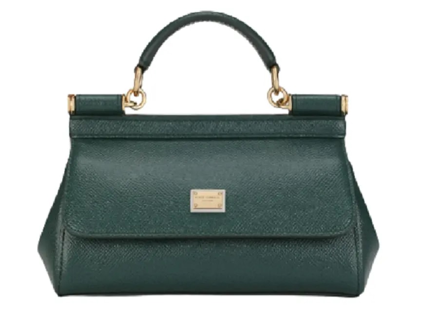Túi Dolce & Gabbana Small Sicily Bag In Dauphine Calfskin Green BB7116A100187399 Túi Dolce & Gabbana Small Sicily Bag In Dauphine Calfskin Green BB7116A100187399