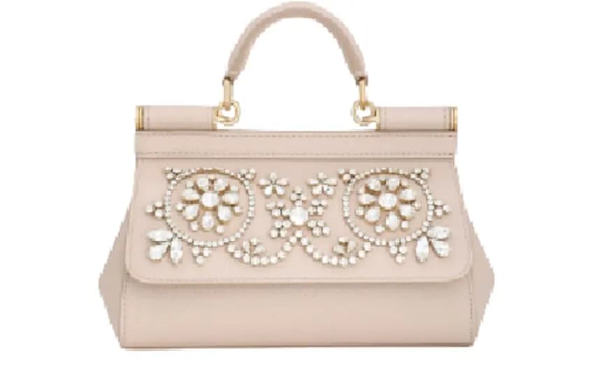 Túi Dolce & Gabbana Small Calfskin Rhinestones 'Pink' BB7116AY4018Z405 Túi Dolce & Gabbana Small Calfskin Rhinestones 'Pink' BB7116AY4018Z405