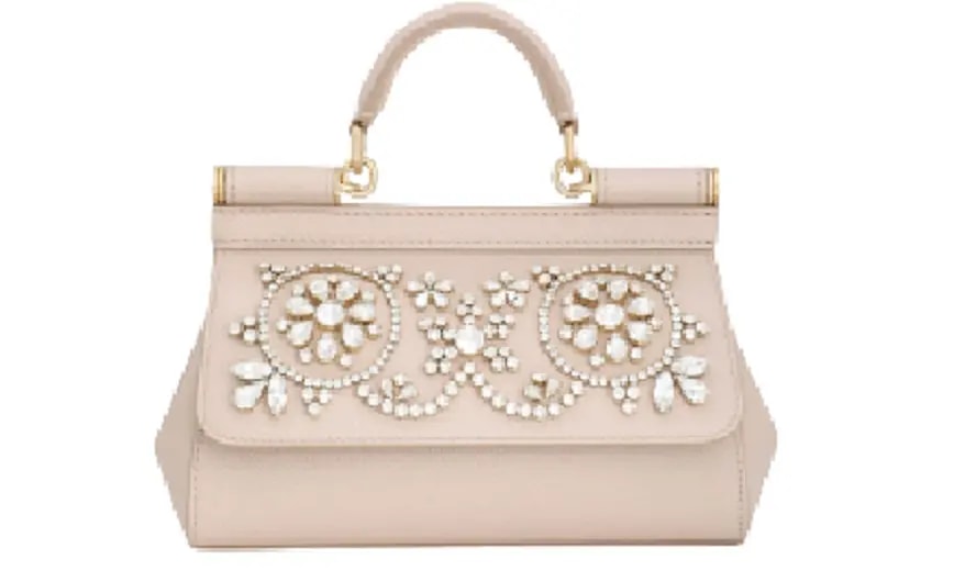 Túi Dolce & Gabbana Small Calfskin Rhinestones 'Pink' BB7116AY4018Z405 Túi Dolce & Gabbana Small Calfskin Rhinestones 'Pink' BB7116AY4018Z405