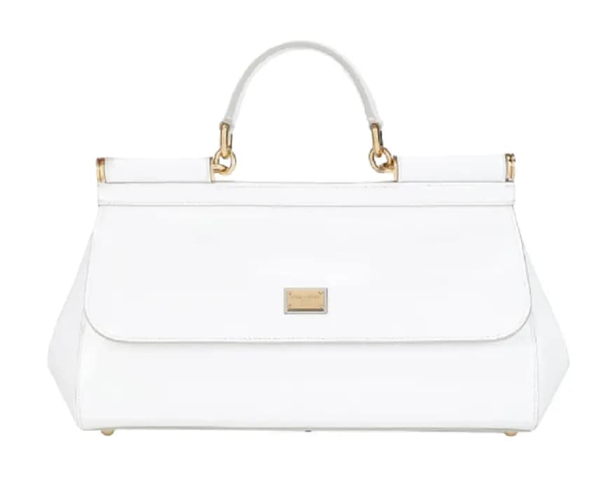 Túi Dolce & Gabbana Medium Patent Leather Sicily Bag White BB7117A147180001 Túi Dolce & Gabbana Medium Patent Leather Sicily Bag White BB7117A147180001