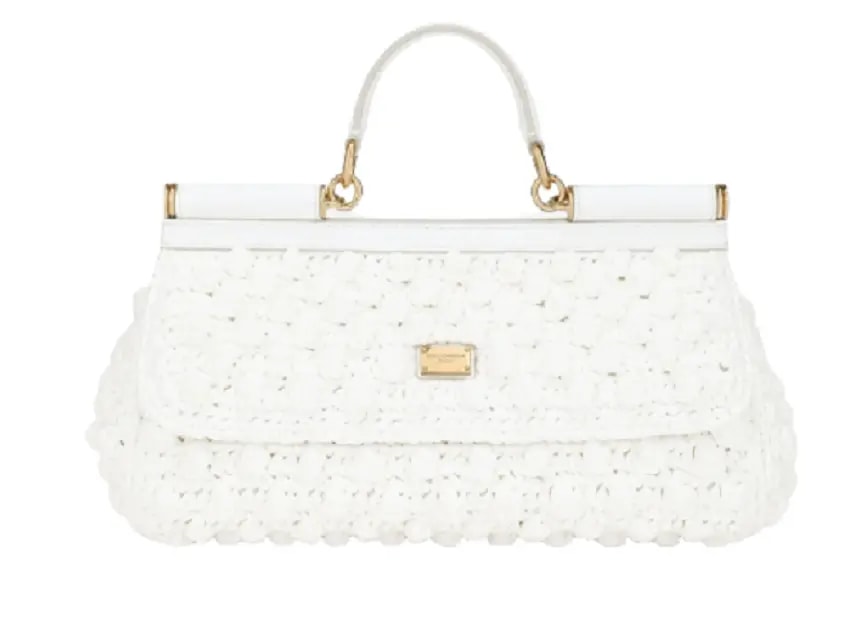 Túi Dolce & Gabbana Medium Raffia Crochet Sicily Bag White BB7117AY20889642 Túi Dolce & Gabbana Medium Raffia Crochet Sicily Bag White BB7117AY20889642