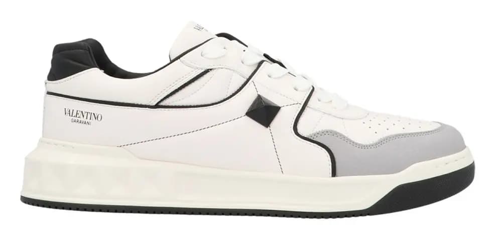 Giày Valentino One Stud Low Top Nappa White Black WY2S0E71-NWN-0N2 Giày Valentino One Stud Low Top Nappa White Black WY2S0E71-NWN-0N2