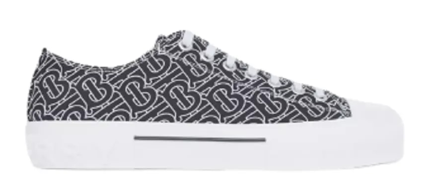 Giày Burberry Monogram Print Cotton 'Black White' 80498801 — Giày Burberry Monogram Print Cotton 'Black White' 80498801 —