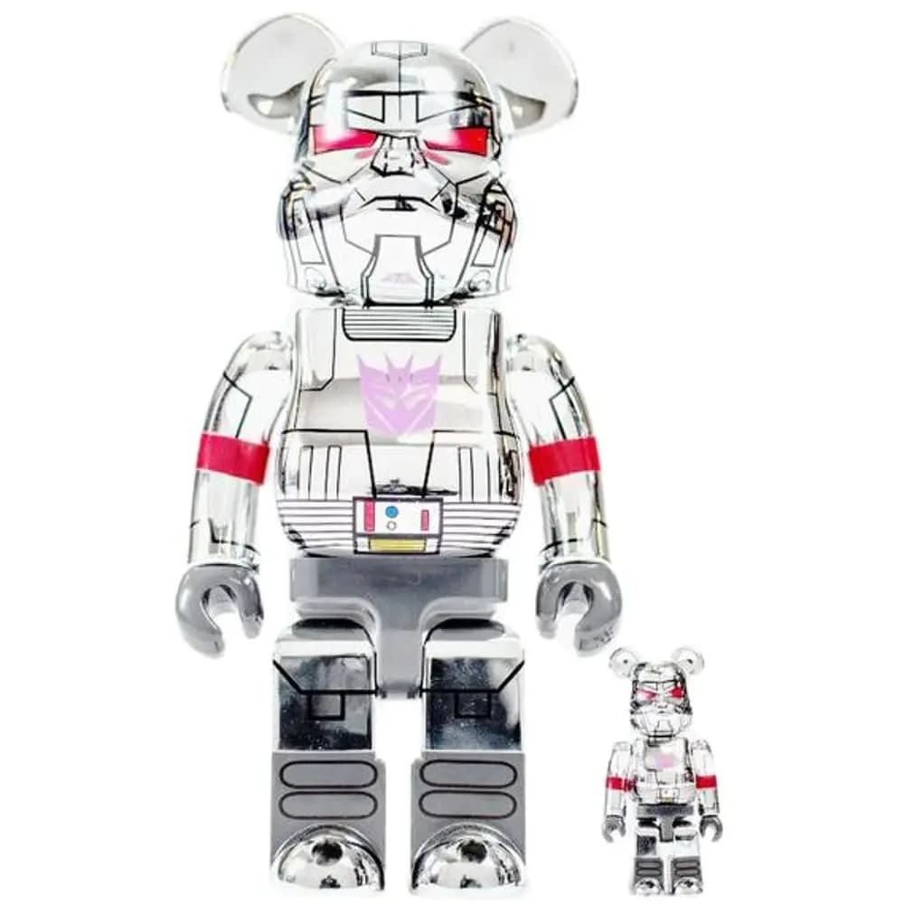 Mô Hình Bearbrick BAIT x Medicom Transformer Megatron Silver Mô Hình Bearbrick BAIT x Medicom Transformer Megatron Silver
