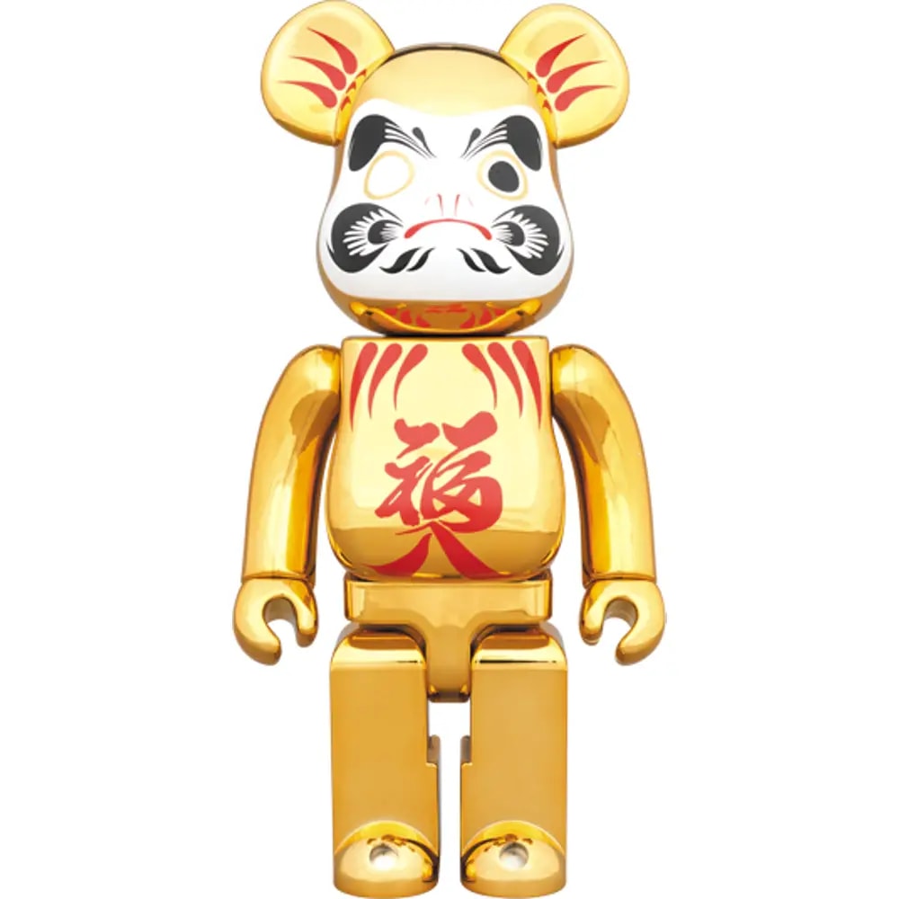 Mô Hình Bearbrick Daruma Gold Plating Fukuiri Mô Hình Bearbrick Daruma Gold Plating Fukuiri