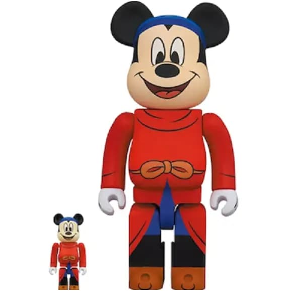 Mô Hình Bearbrick Fantasia Mickey 100% & 400% Mô Hình Bearbrick Fantasia Mickey 100% & 400%