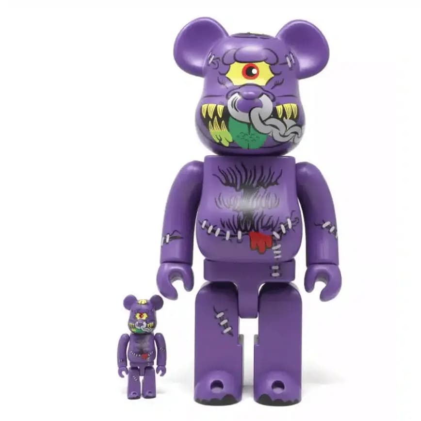 Mô Hình Bearbrick Horn Head (Madballs) 100% & 400% Purple Mô Hình Bearbrick Horn Head (Madballs) 100% & 400% Purple