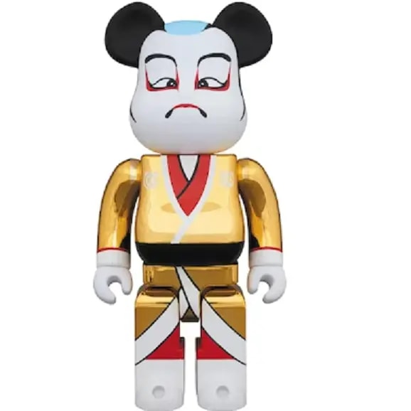 Mô Hình Bearbrick Kabuki 400% Gold — kich-thuoc: 400% Mô Hình Bearbrick Kabuki 400% Gold — kich-thuoc: 400%