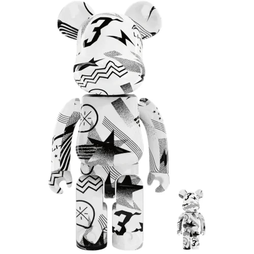 Mô Hình Bearbrick Lining Fashion Set White Mô Hình Bearbrick Lining Fashion Set White