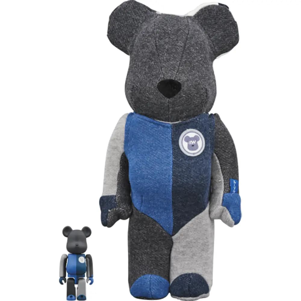 Mô Hình Bearbrick Loopwheeler Black Blue Mô Hình Bearbrick Loopwheeler Black Blue