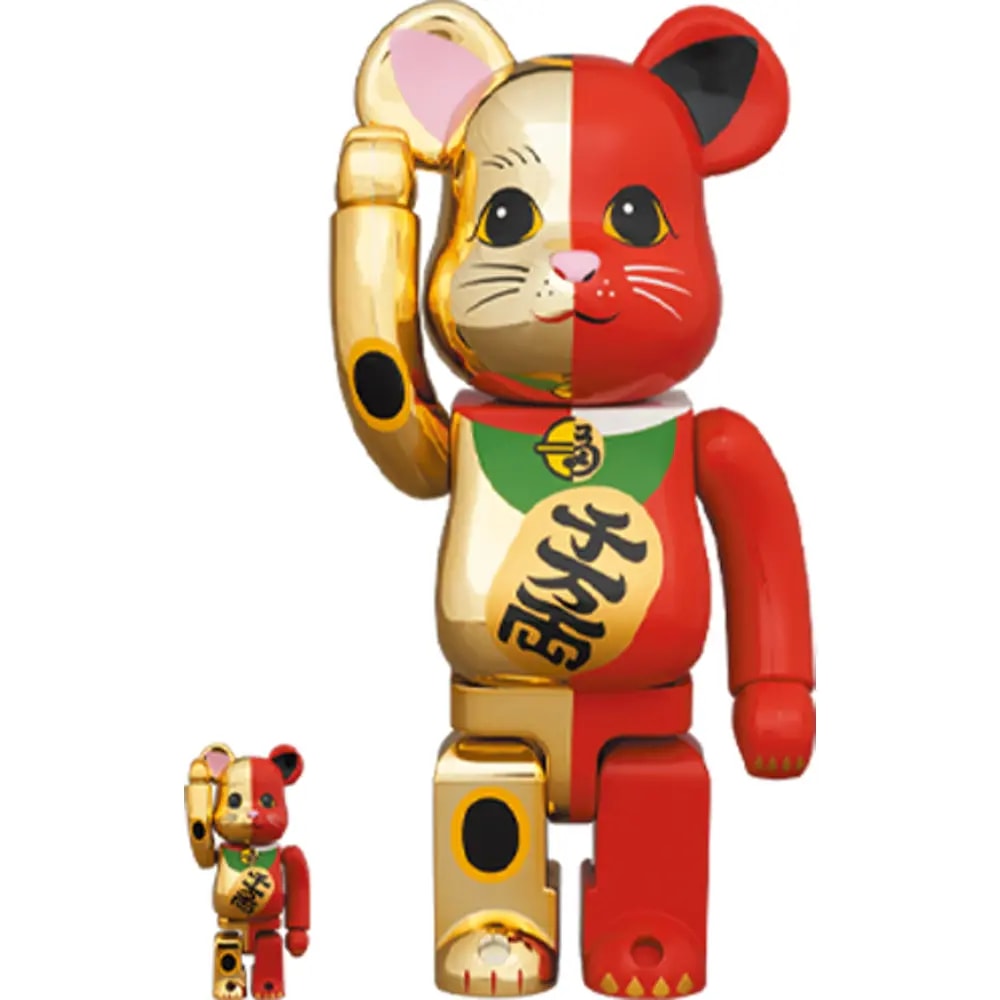 Mô Hình Bearbrick Maneki Neko Gold Red — kich-thuoc: lien-he-order Mô Hình Bearbrick Maneki Neko Gold Red — kich-thuoc: lien-he-order