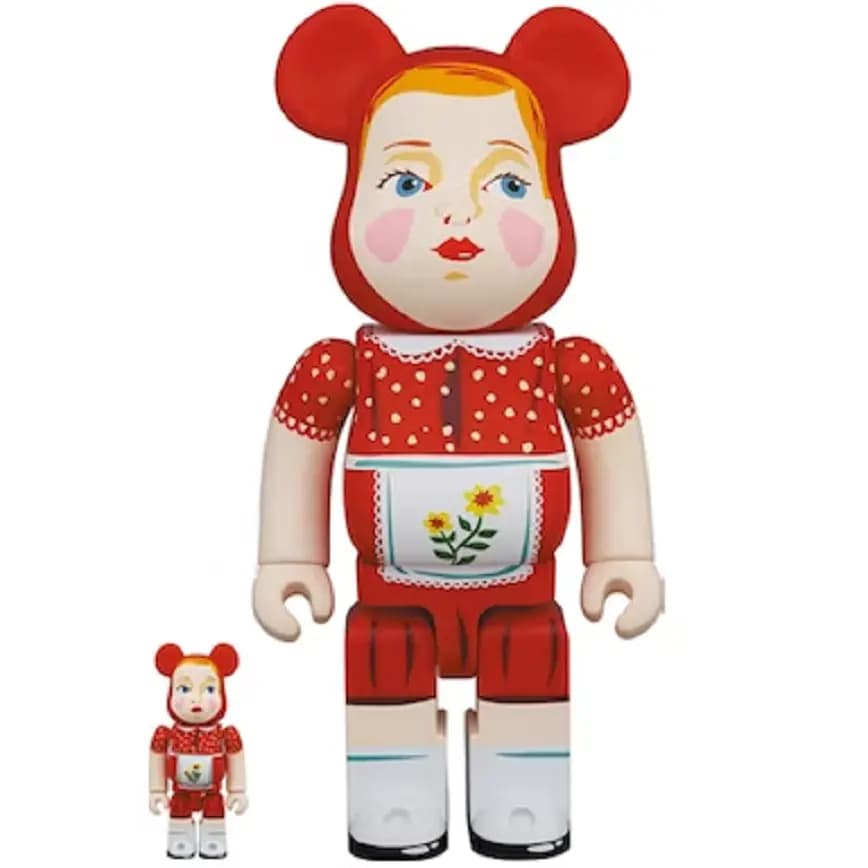 Mô Hình Bearbrick x Nathalie Lete Chaperon Rouge 100% & 400% Mô Hình Bearbrick x Nathalie Lete Chaperon Rouge 100% & 400%