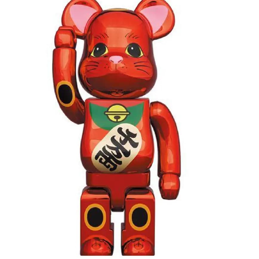 Mô Hình Bearbrick Neko Red Chrome 400% Mô Hình Bearbrick Neko Red Chrome 400%