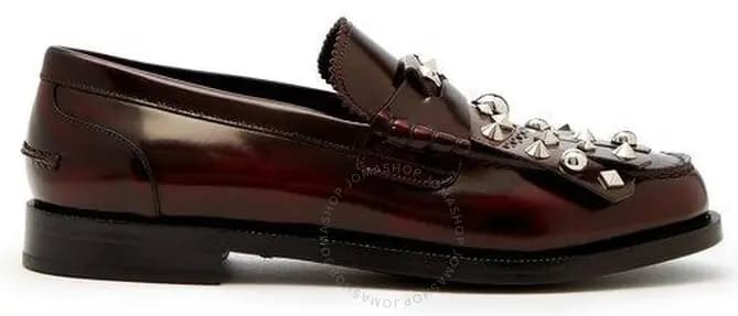 Giày BURBERRY Stud Detail Kiltie Fringe Leather Loafers 4076166 Giày BURBERRY Stud Detail Kiltie Fringe Leather Loafers 4076166