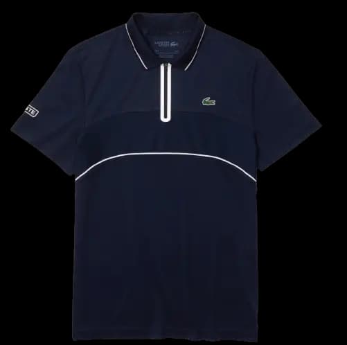 Áo Lacoste Piqué Zip Tennis Polo 'Dark Blue' DH9658-258 Áo Lacoste Piqué Zip Tennis Polo 'Dark Blue' DH9658-258