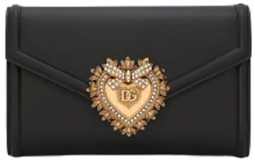 Túi Dolce & Gabbana Calfskin Devotion Mini Bag Black BI2931AV89380999 Túi Dolce & Gabbana Calfskin Devotion Mini Bag Black BI2931AV89380999