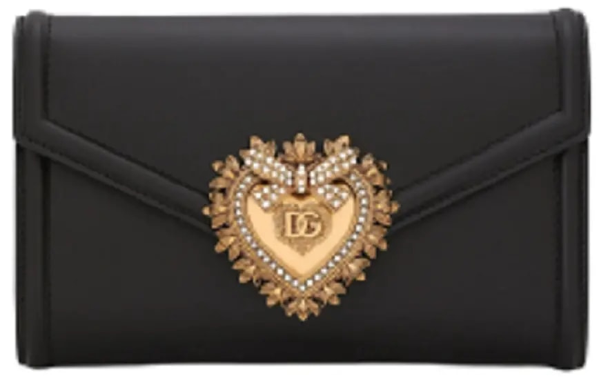 Túi Dolce & Gabbana Calfskin Devotion Mini Bag Black BI2931AV89380999 Túi Dolce & Gabbana Calfskin Devotion Mini Bag Black BI2931AV89380999