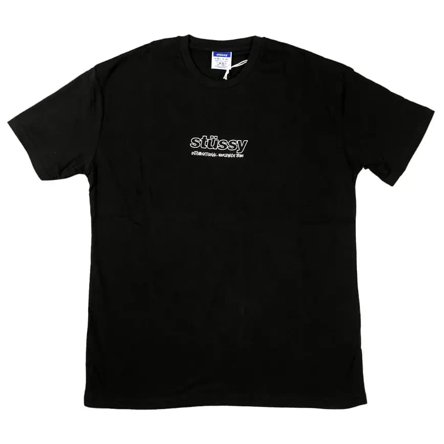 Áo Stussy Italic Tee 'Black' Áo Stussy Italic Tee 'Black'
