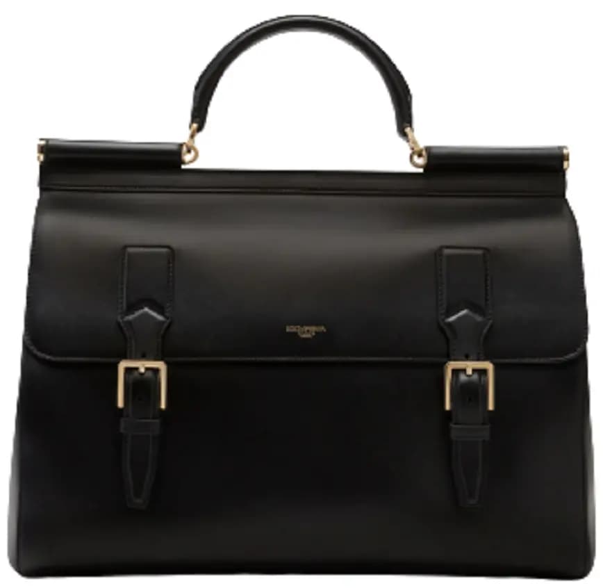 Túi Dolce & Gabbana Calfskin Monreale Travel Bag 'Black' Túi Dolce & Gabbana Calfskin Monreale Travel Bag 'Black'