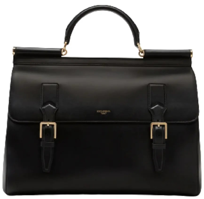 Túi Dolce & Gabbana Calfskin Monreale Travel Bag 'Black' Túi Dolce & Gabbana Calfskin Monreale Travel Bag 'Black'